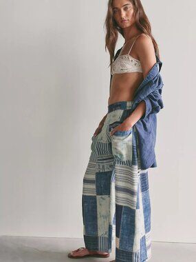 We The Free Symphony Patched Wide Leg Jeans
